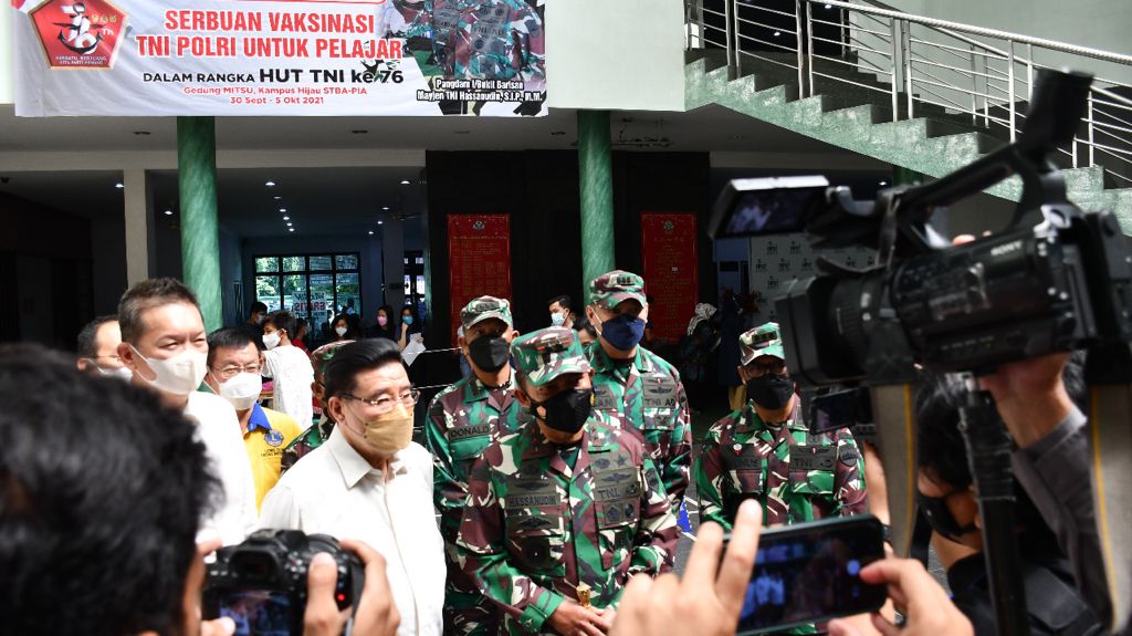 Pangdam I/BB: Serbuan Vaksinasi Mempercepat Herd Immunity Bagi Pelajar, Mahasiswa dan Masyarakat Kota Medan
