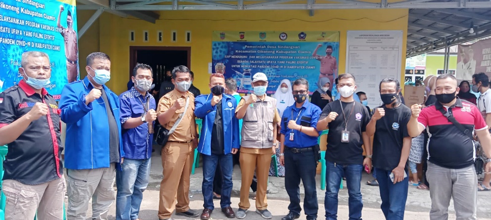 Bersama IPJI Ciamis 750 Warga Desa Sindangsari Siap Di Vaksin