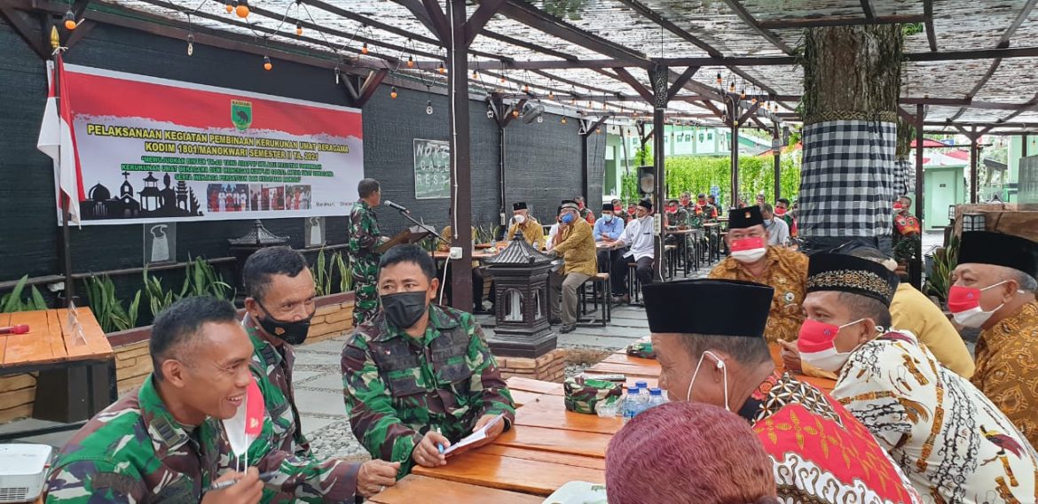Tingkatkan Sikap Toleransi, Kodim 1801/Manokwari Gelar Pembinaan Kerukunan umat beragama