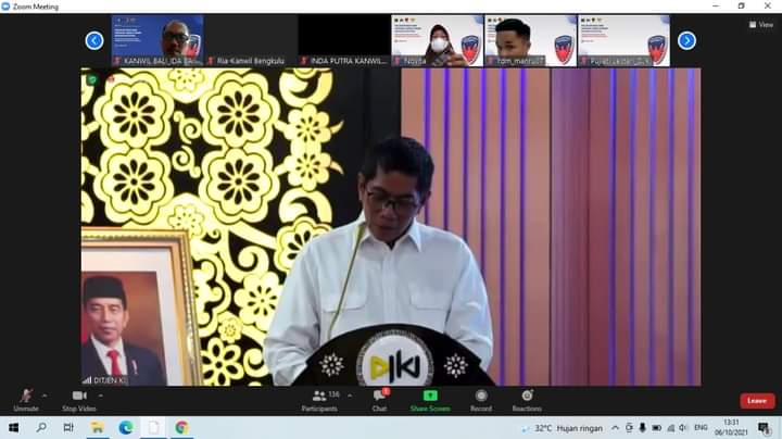 Kanwil Kumham Banten Ikuti Penandatanganan Kerja Sama DJKI Kemenkumham dan Bareskrim