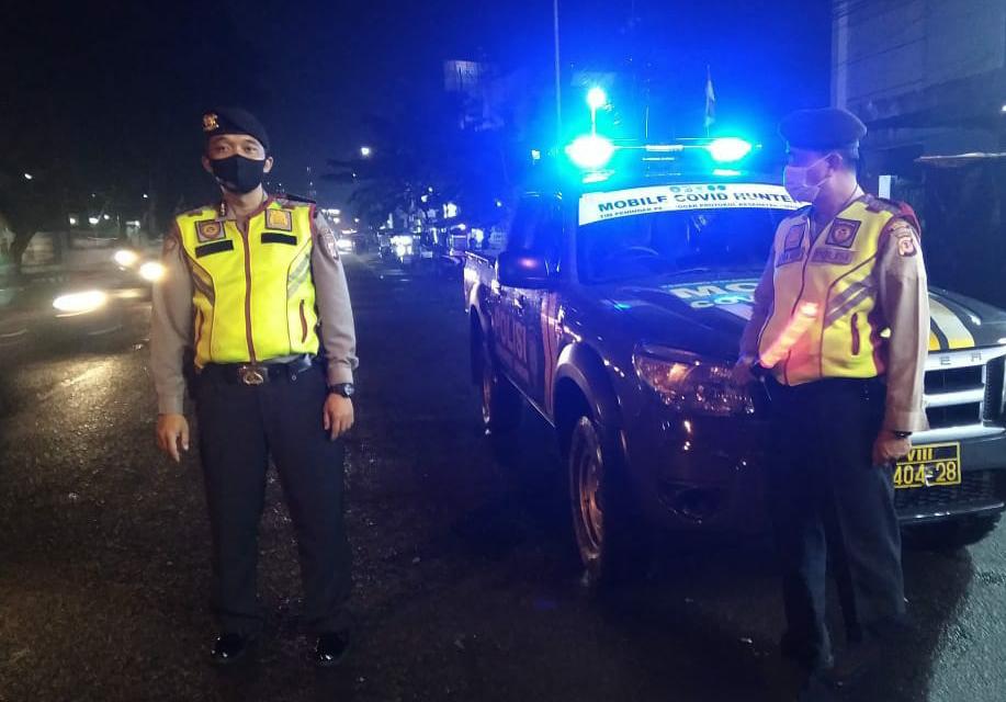 Jajaran QR Samapta Polsek Andir Polrestabes Bandung Giat Patroli Malam