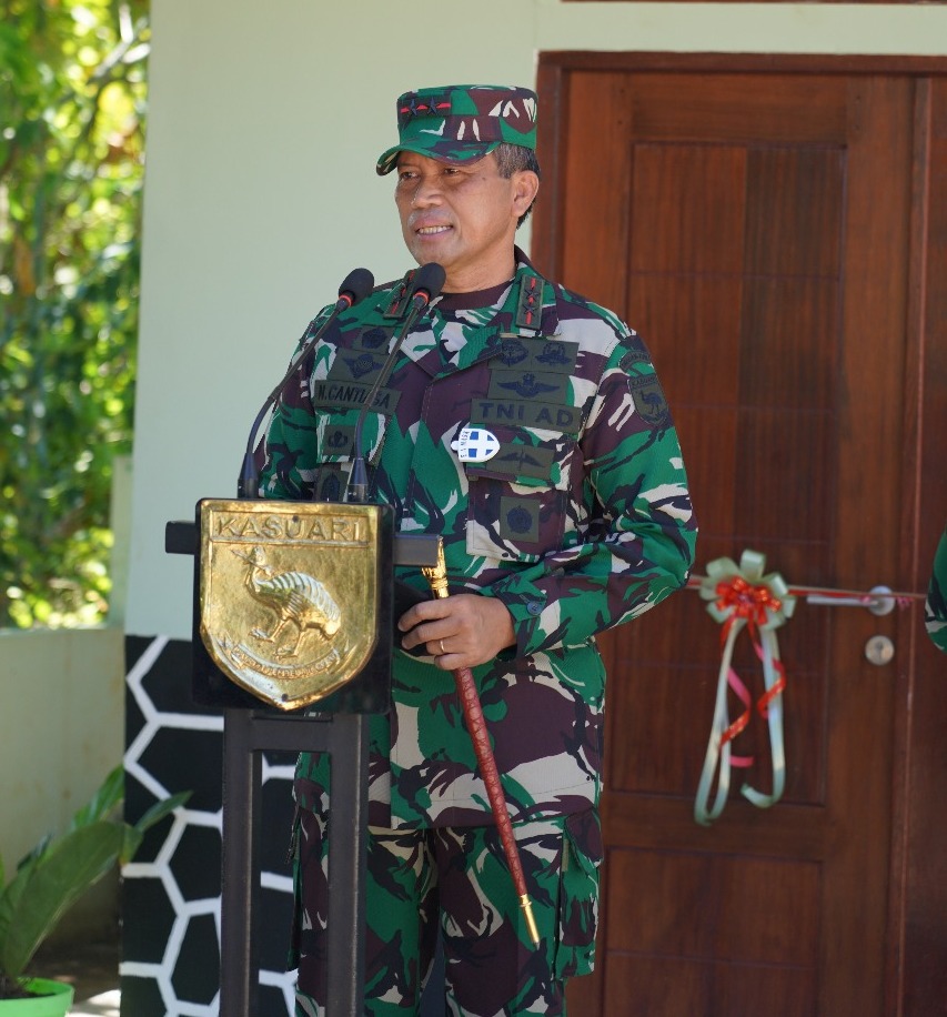 Berikan Kesejahteraan Prajurit, Pangdam Kasuari Resmikan Barak Kowad Kodam XVIII/Kasuari.