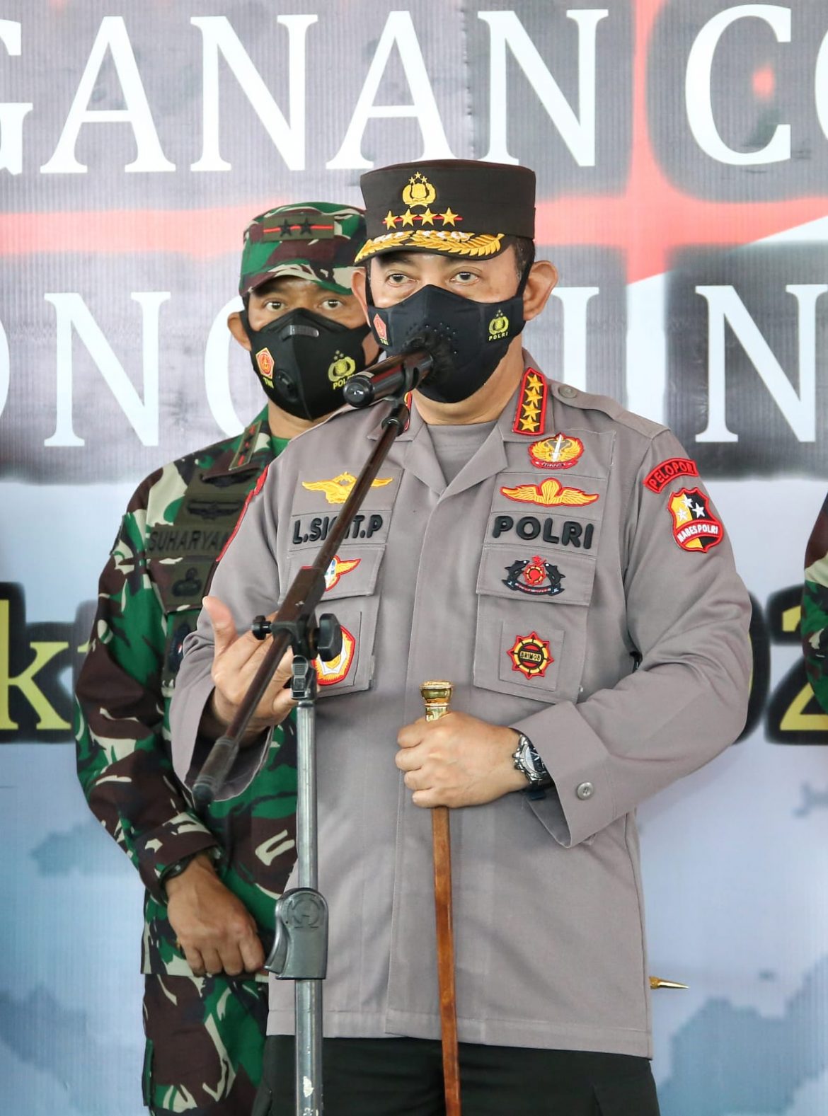 Gandeng PCNU Banyuwangi, Kapolri Kejar Target 70 Persen Vaksinasi Presiden Jokowi