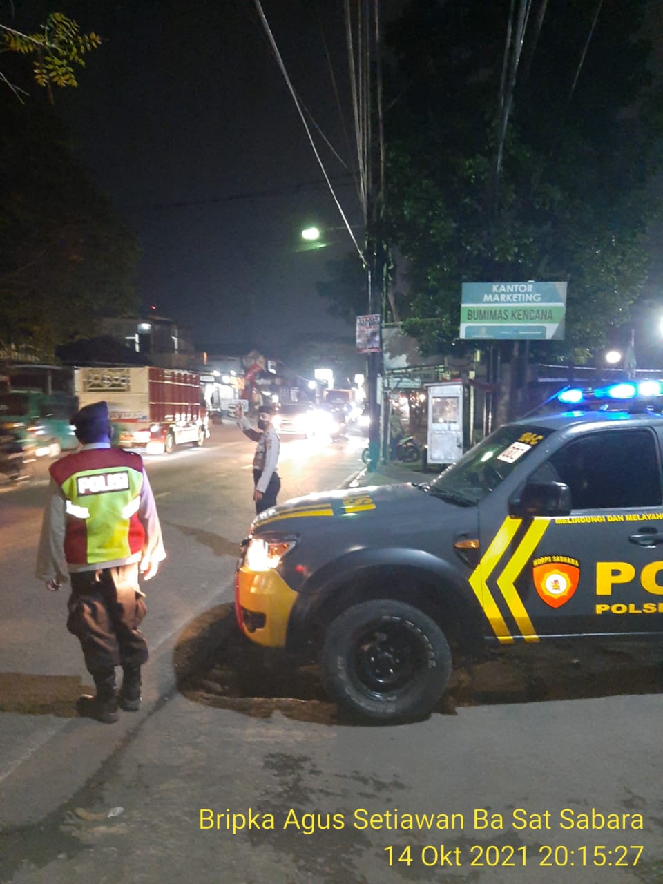 Bandung Lautan Biru Giat Protap Polsek Antapani Ciptakan Kondusifitas Wilayah