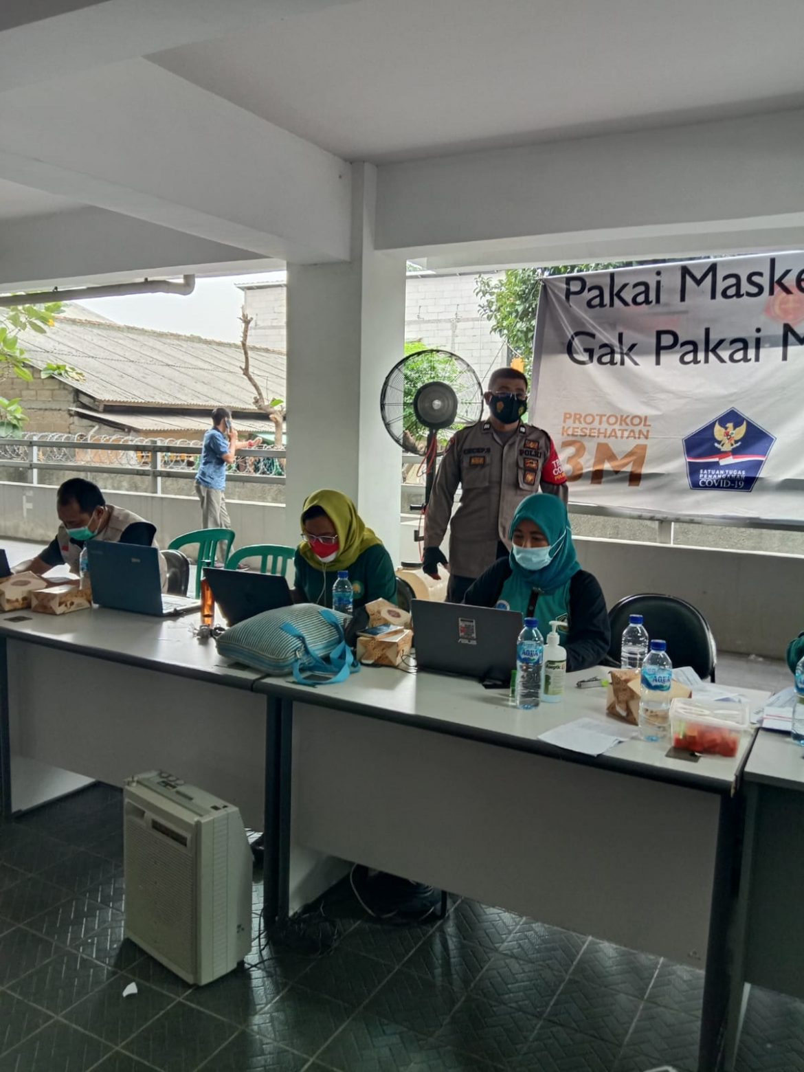Akselerasi Vaksinasi Covid19 Polres Bogor di Gelar di Kantor Kecamatan Citereup