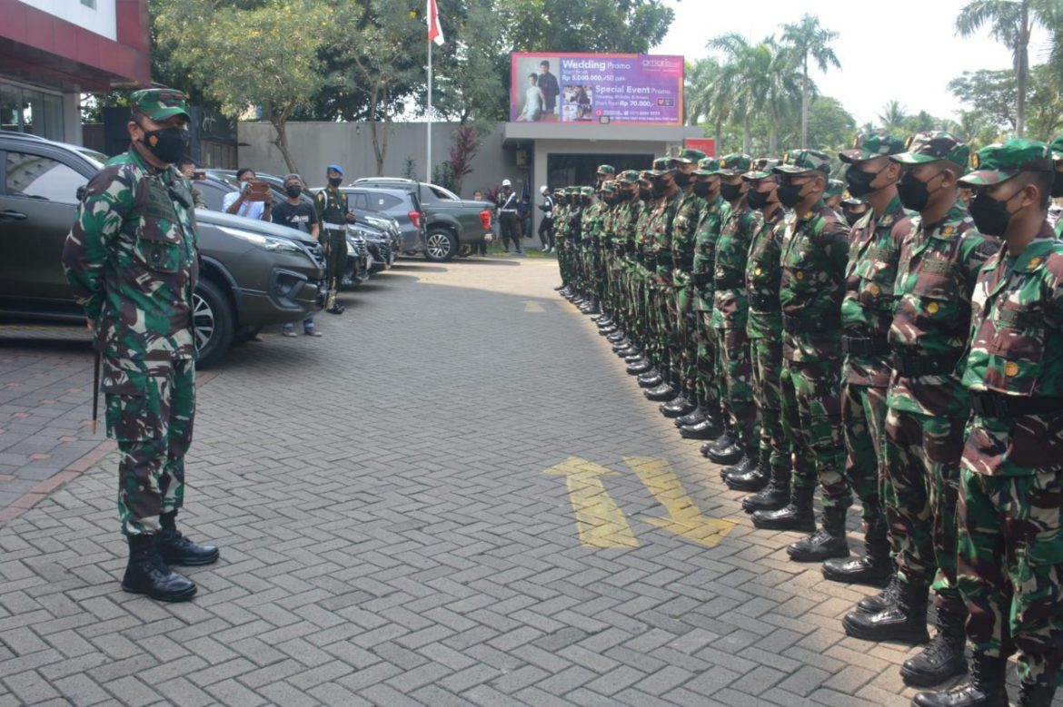 Asops Kasdam Jaya Menerima Secara Resmi Kedatangan Nakes Susgakes Dikmapa PK 28/2021