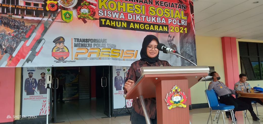 Ketua KBPP POLRI Resort Kab.Bogor Jadi Narasumber Diktuk Bintara Polri Tahun Anggaran 2021