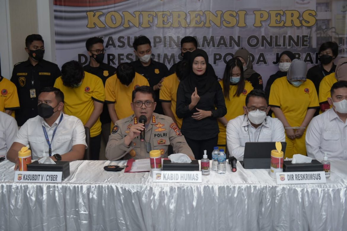 Polda Jabar Berhasil Ungkap Kasus Sindikat Pinjaman Online Ilegal