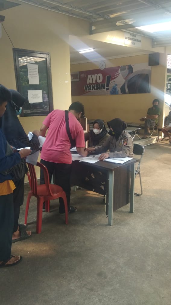 Akselerasi Vaksinasi Covid19 Di Gelar di Mako Polsek Cibinong, Upaya Wujudkan Kekebalan Tubuh di Tengah Masyarakat