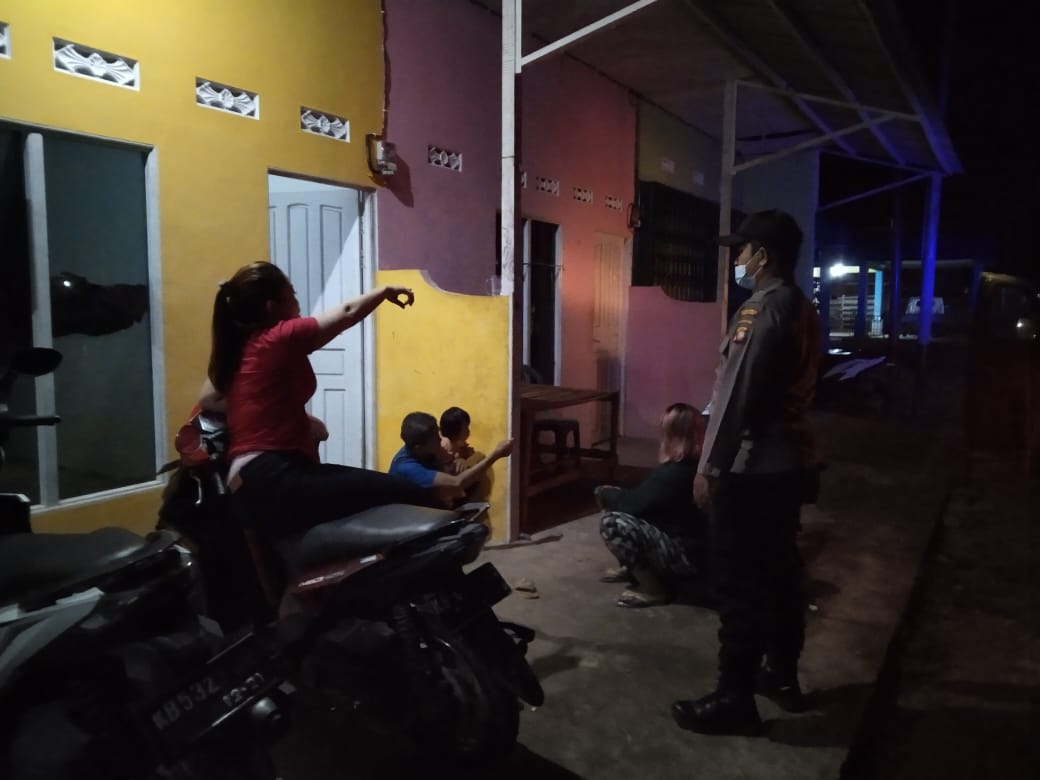 Jaga Harkamtibmas, Satbinmas Polres Melawi Gelar Penling dan Patroli Malam