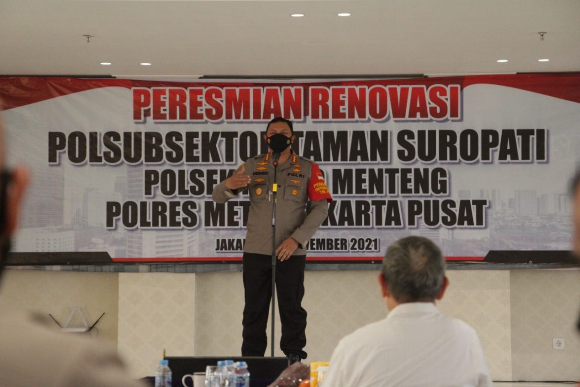 Peresmian Polsubsektor Taman Suropati Menteng Oleh Kapolres Metro Jakarta Pusat