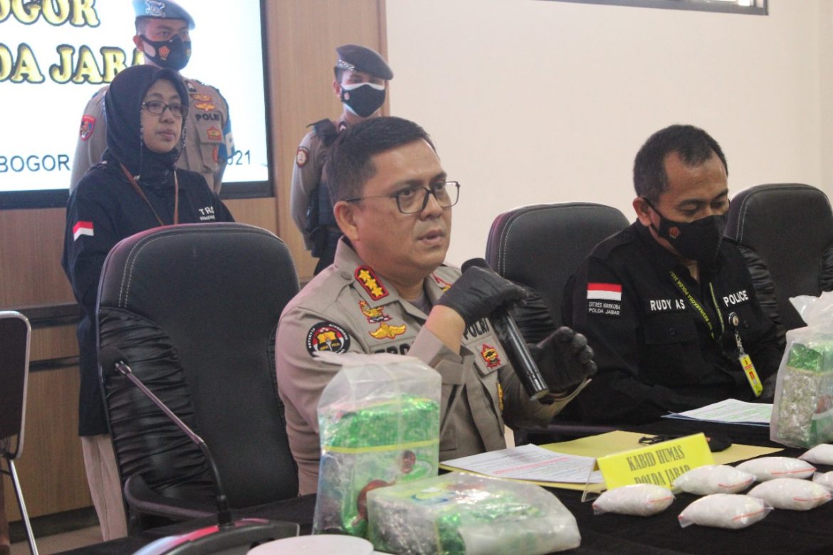 Polres Bogor Ungkap 3 Kasus Peredaran Narkotika, 5,6 KG Barang Bukti Sabu Berhasil di Amankan