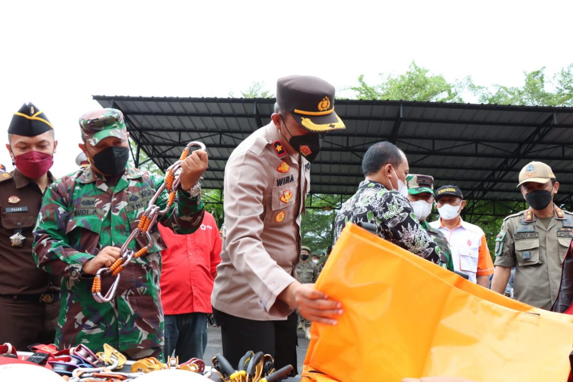 Antisipasi Terjadinya Bencana Alam, Polres Banjar Gelar Apel Konsolidasi Lintas Sektoral