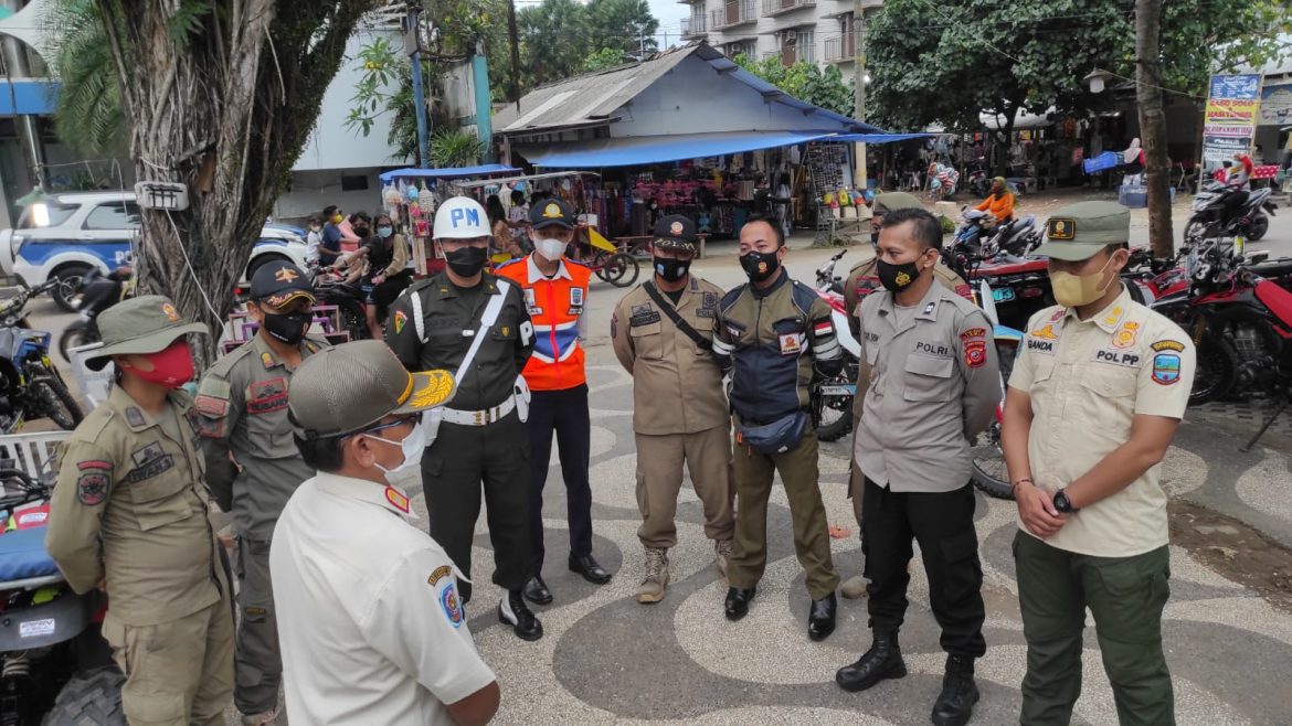 Polsek Pangandaran Polres Ciamis Tindak 62 Pelanggar Disiplin Protokol Kesehatan tidak Menggunakan Masker