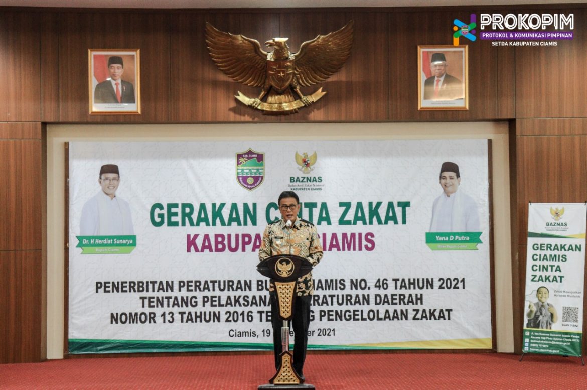 Dorong Raihan ZIS, Bupati Ciamis Launching Gerakan Cinta Zakat