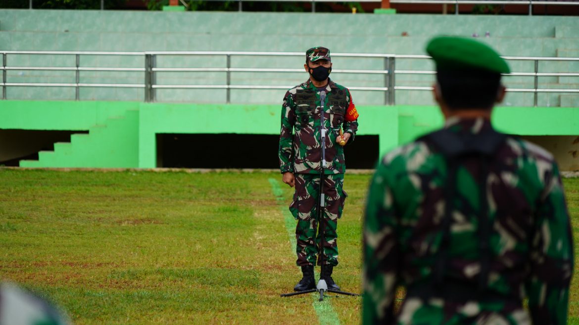 Danrem 061/Sk Pimpin Apel Gabungan 1.548 Personil TNI POLRI Pengamanan RI 1 Dan Duta Besar di Wilayah Rumpin Kab Bogor