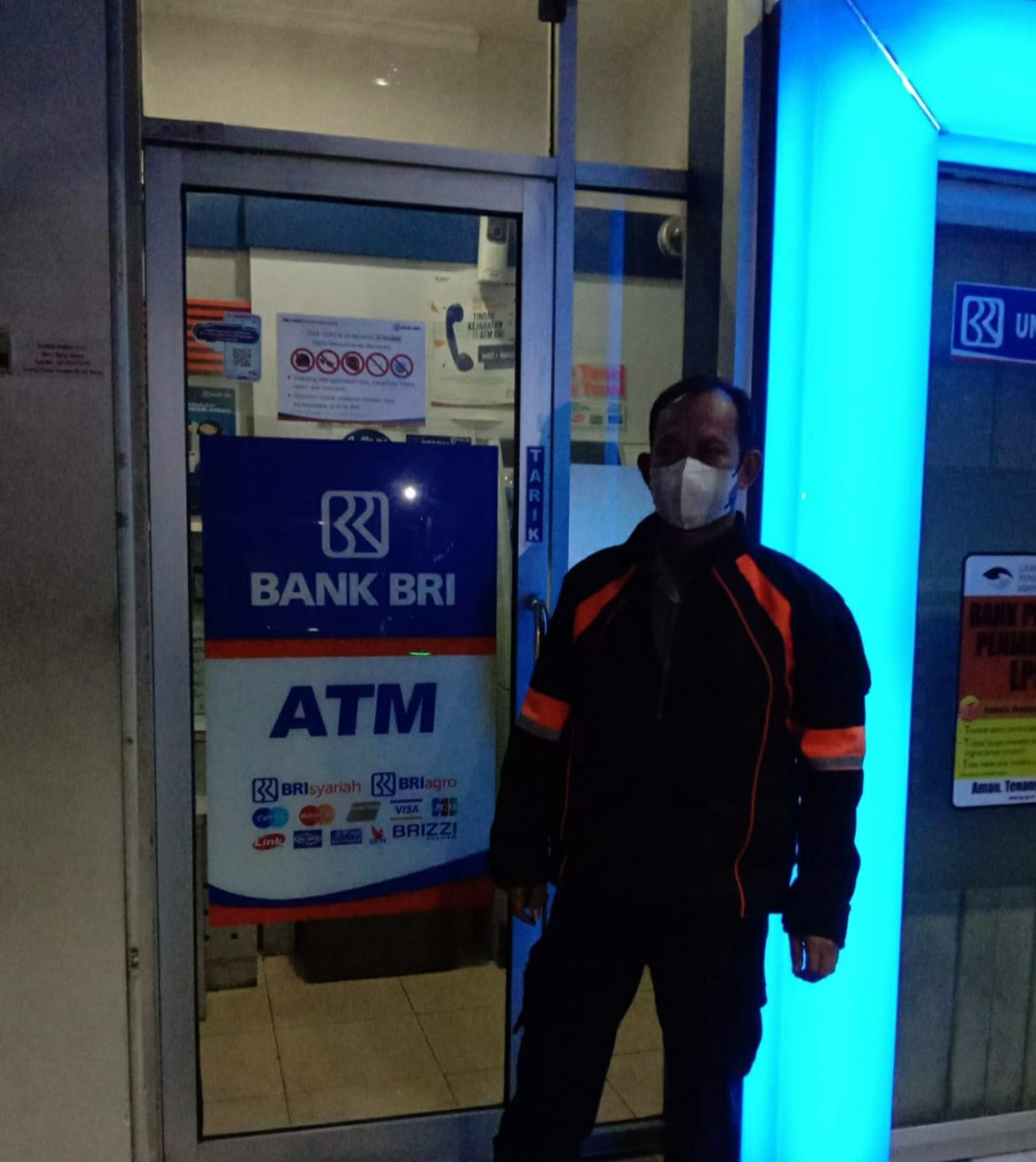 QR Polsek Sukasari Polrestabes Bandung Lakukan Giat Pengecekan Gerai ATM