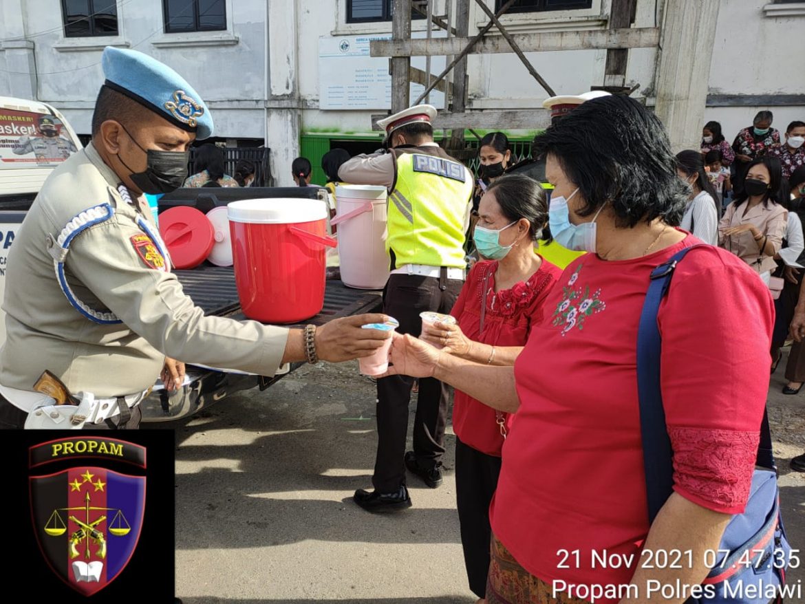 Polres Melawi laksanakan Minggu Berkat dalam Rangka Ops Zebra