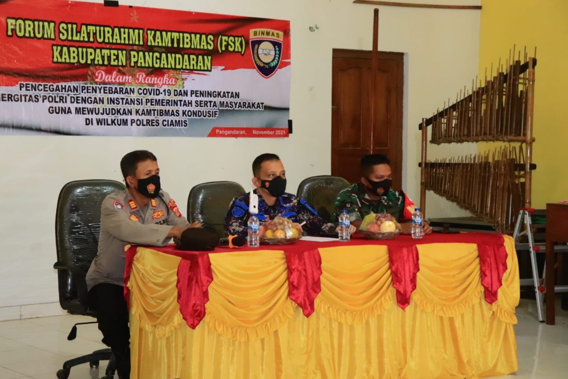 Polres Ciamis Laksanakan Silaturahmi Kamtibmas Meningkatkan Sinergitas Polri dengan Instansi Pemerintah dan Masyarakat Pangandaran