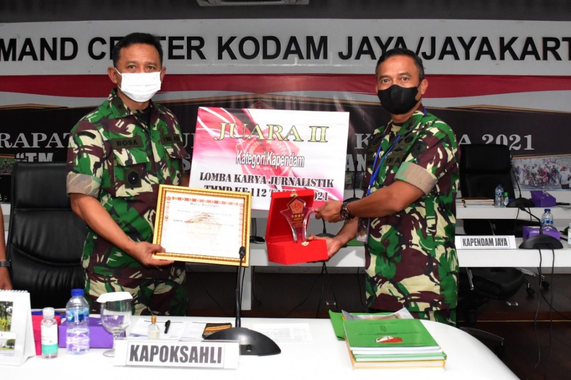 Kodam Jaya meraih Juara II Kategori Kapendam Pada LKJ TMMD Ke 112