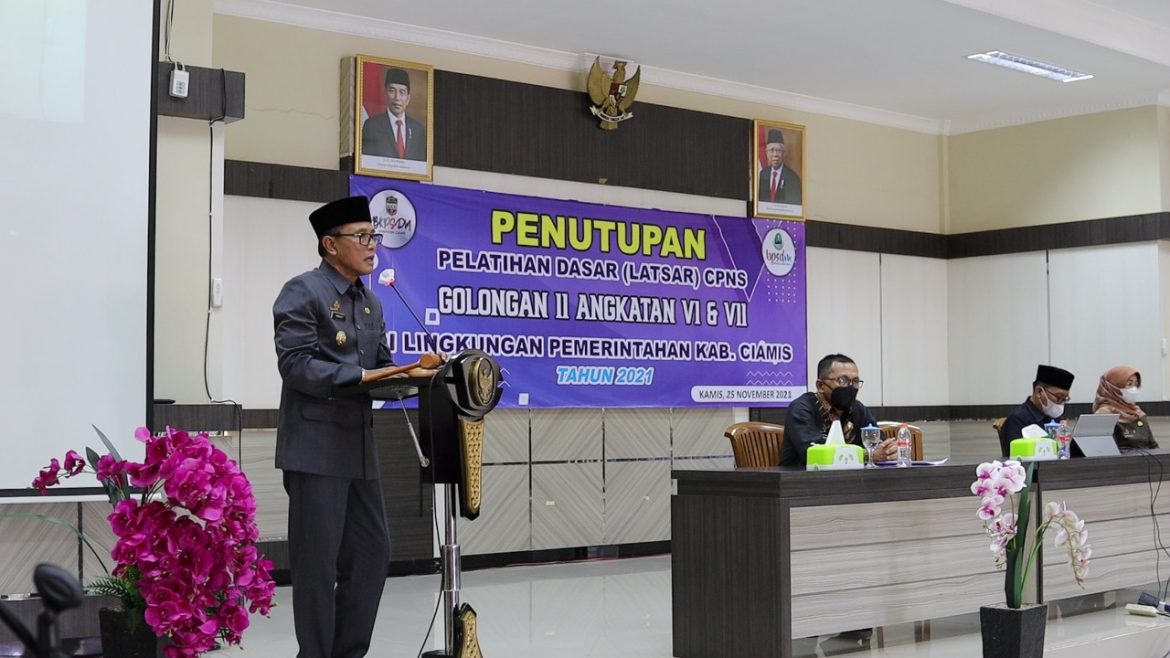 Hadiri Penutupan Latsar CPNS, Bupati Ciamis Titipkan 3 Hal