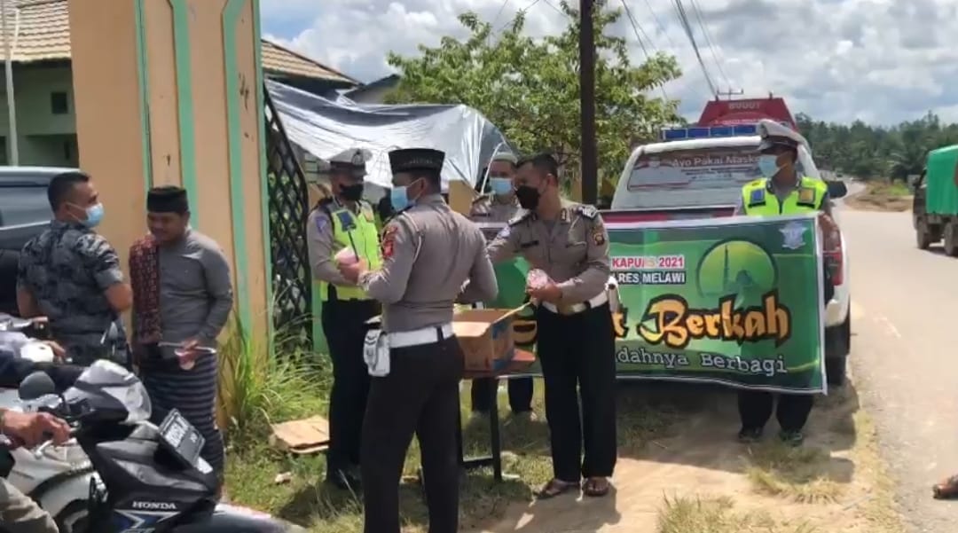 Polres Melawi Gelar Ops Zebra Kapuas TA 2021 dengan Mengutamakan Kegiatan Sosial