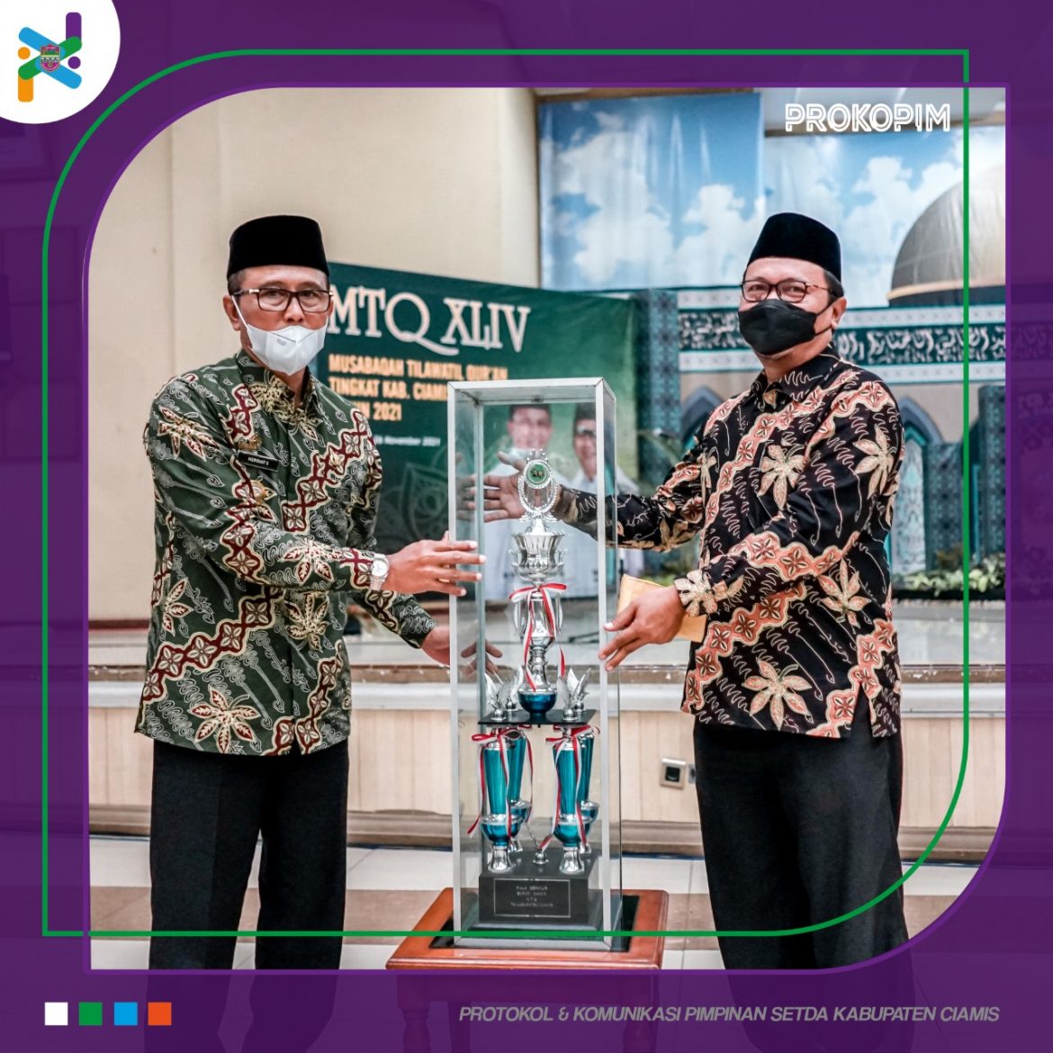 Tutup Gelaran MTQ XLIV, Bupati Ciamis Sampaikan Kesiapan Jadi Tuan Rumah MTQ Jabar