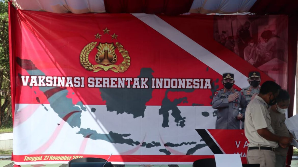 Vaksinasi Serentak Indonesia Polres Ciamis Gelar Gerai Vaksinasi Presisi, Indonesia Pasti Bisa