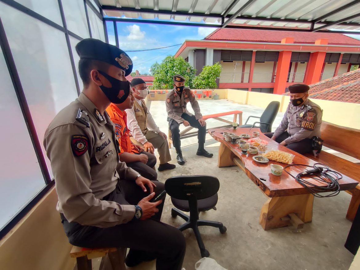 Sat Samapta Polres CIamis Ikuti Latihan Bersama dalam Rangka Antisipasi Kejadian Bencana Alam di Kantor BPBD CIamis