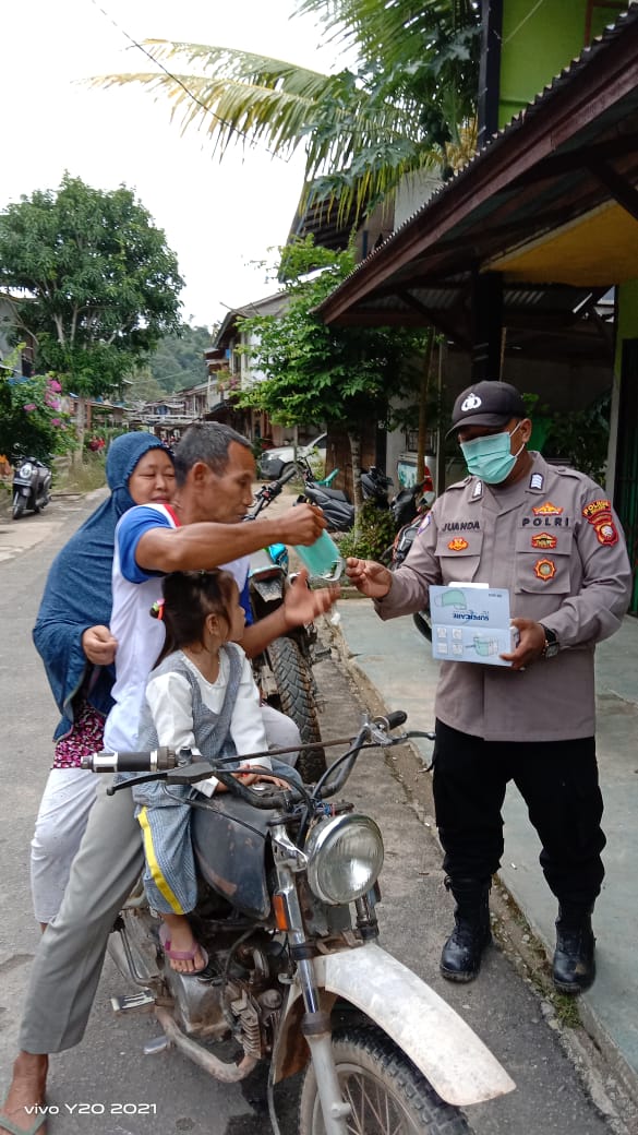 Tingkatkan Kepatuhan dan Disiplin Prokes, Polsek Sayan Terus Gelar Kegiatan KRYD