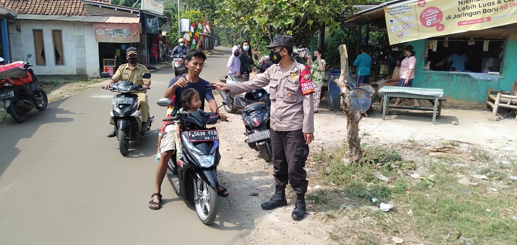 Gelar Patroli Bersama, Polsek Gunung Sindur Cegah Adanya Pelanggaran Protokol Kesehatan