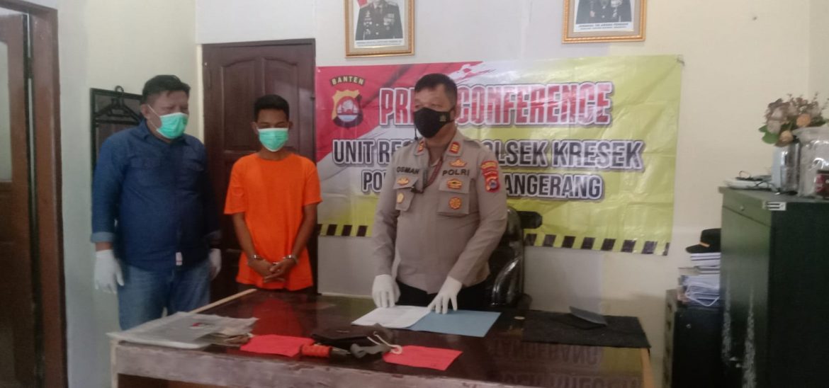 Polsek Kresek Polresta Tangerang Gelar Press Conference Ungkap Kasus 363 Curat