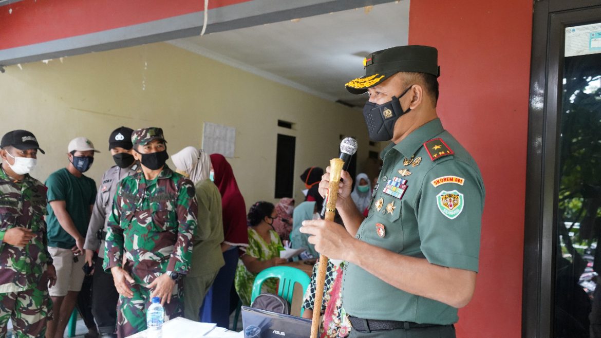 Capaian Vaksinasi Gelaran Korem 061/Sk Sudah Berhasil Menembus Angka 856.477 Masyarakat Tervaksin