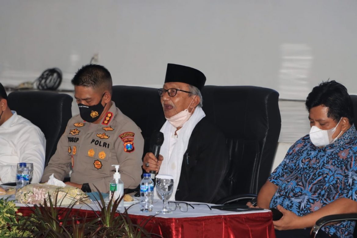 Polrestabes Surabaya Bersama Forkopimda Gandeng Elemen Masyarakat Untuk Ciptakan Surabaya Aman Pada Perayaan Nataru