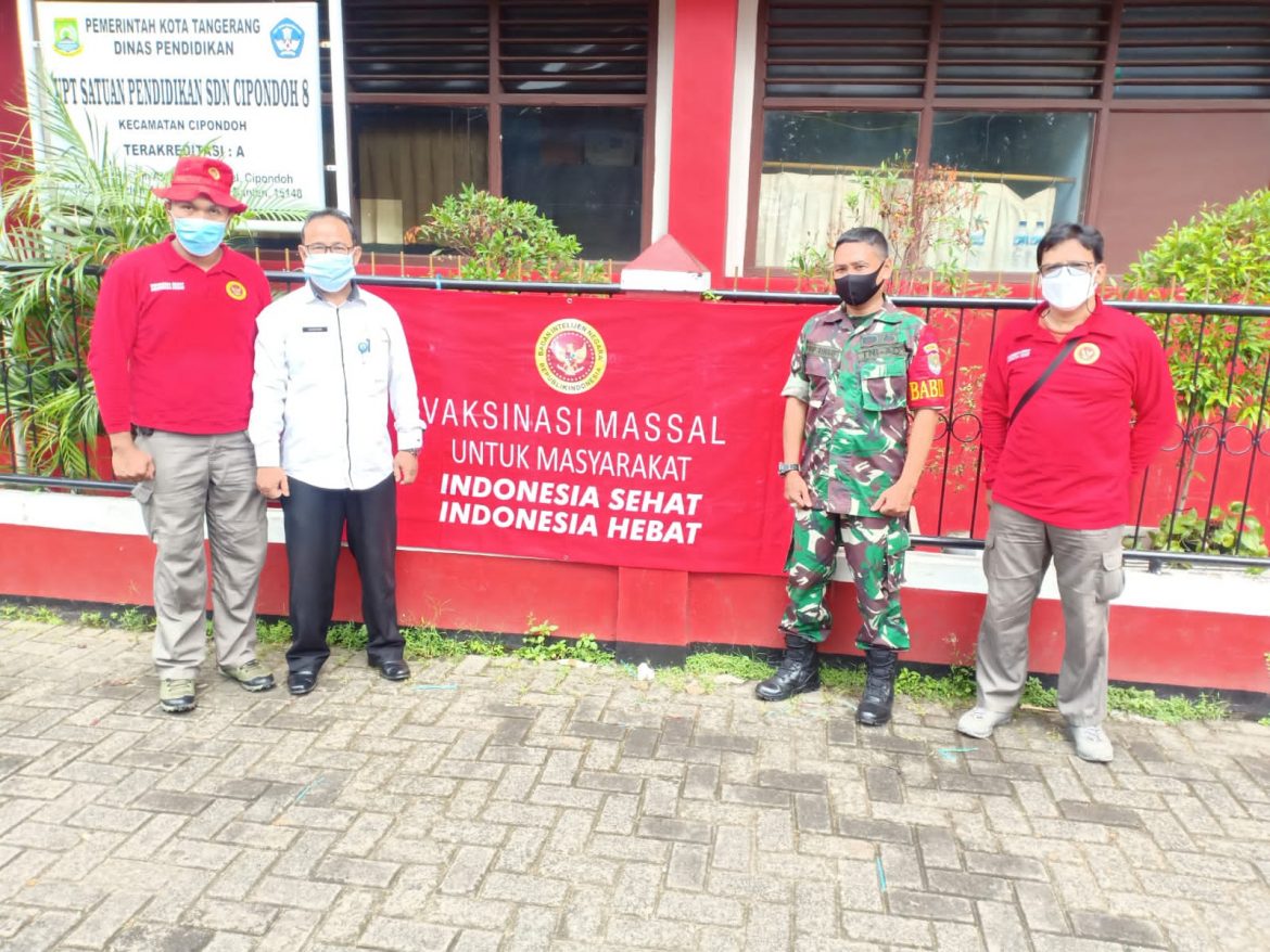 Hari Ini, BIN Banten Gelar Vaksinasi Covid-19 untuk Siswa Siswi Usia 6 – 11 Tahun di SDN Cipondoh Tangerang