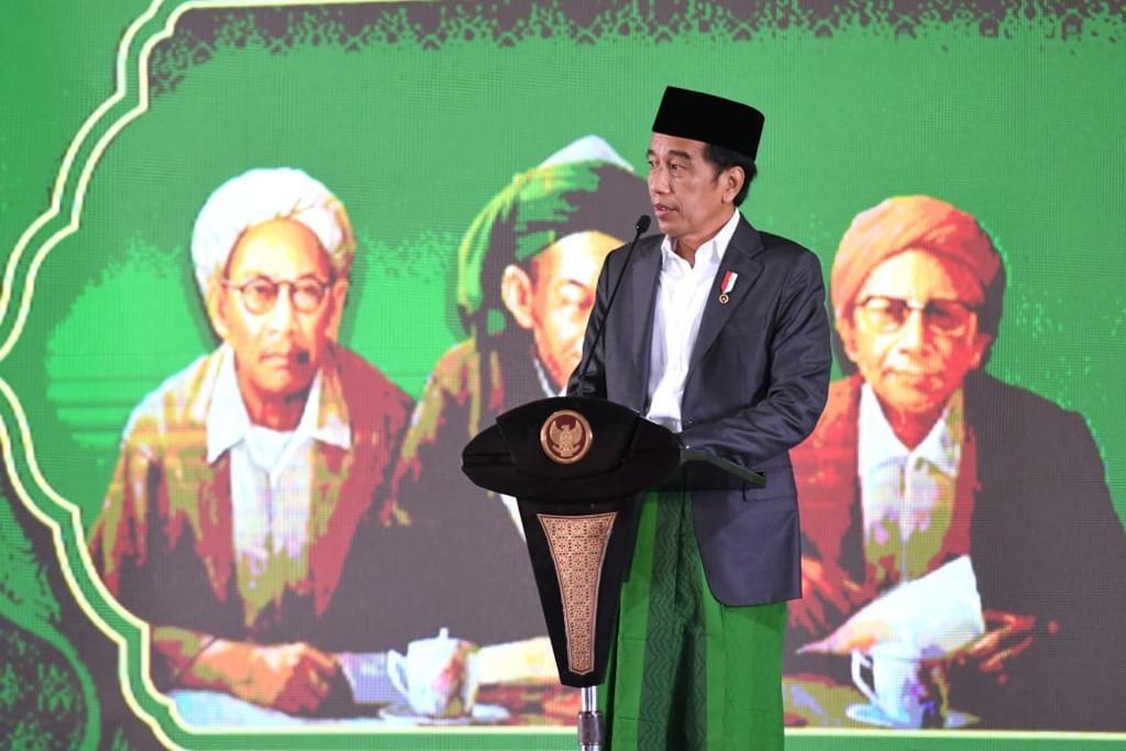 Buka Muktamar ke-34, Presiden Apresiasi Dukungan NU dalam Penanganan Pandemi Covid-19
