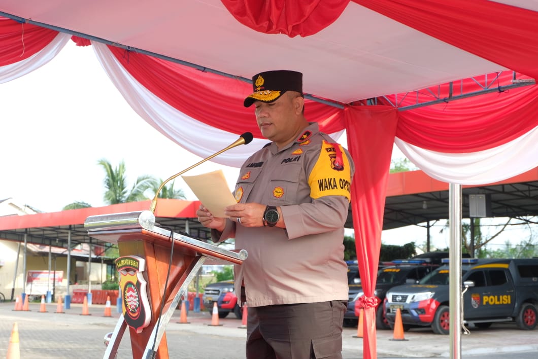 Polda Kalbar Gelar Apel Pasukan Operasi Lilin Kapuas 2021, Antisipasi Penyebaran Omicron Menjelang Libur Nataru