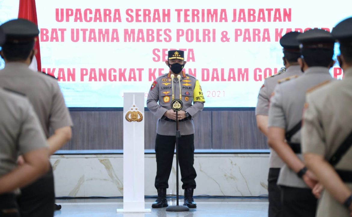 Kapolri: Layani dan lindungi, serta perhatikan rasa keadilan masyarakat.