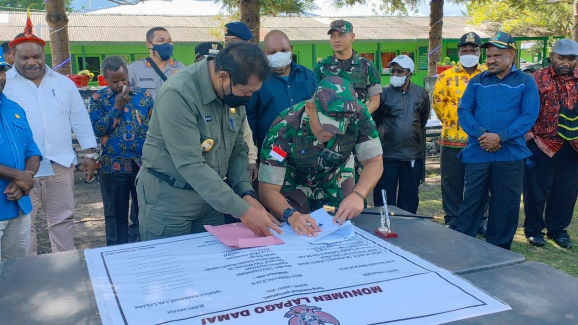 TNI FASILITASI PERDAMAIAN MASYARAKAT DI WAMENA
