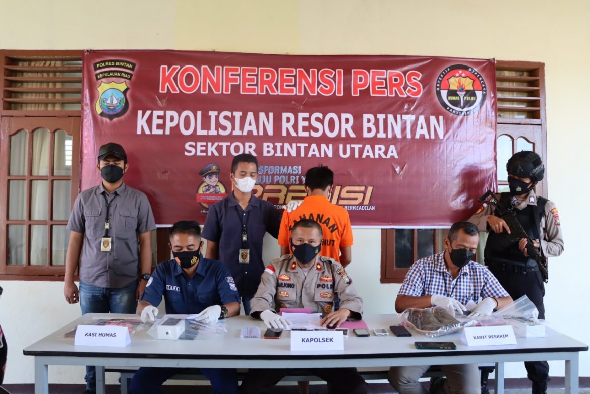Polsek Bintan Utara Polres Bintan Tangkap Pelaku Pencurian yang Meresahkan Masyarakat