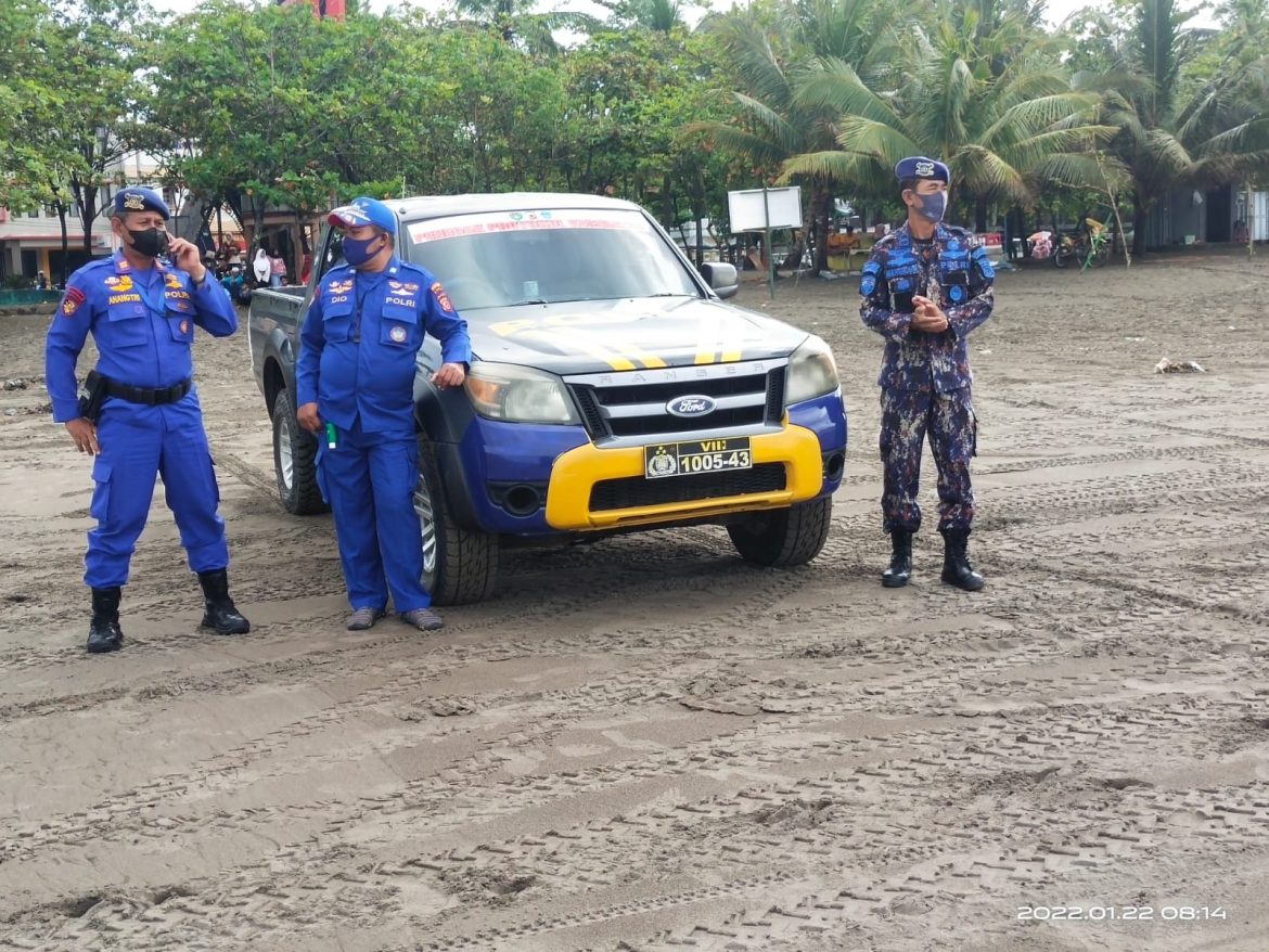 Pengamanan Kawasan Pantai Pangandaran Satpolairud Polres Ciamis Berikan Rasa Aman dan Nyaman Wisatawan