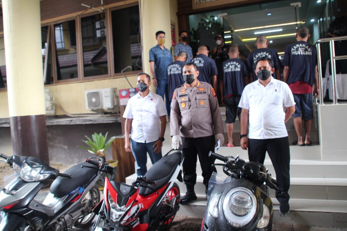Polda Kalbar Kembali Amankan 5 Pelaku Kasus Curanmor, 3 Diantaranya Residivis