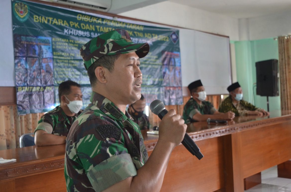 Kodim 0608/Cianjur Sosialisasikan Rekrutmen Prajurit TNI AD dari Jalur Santri