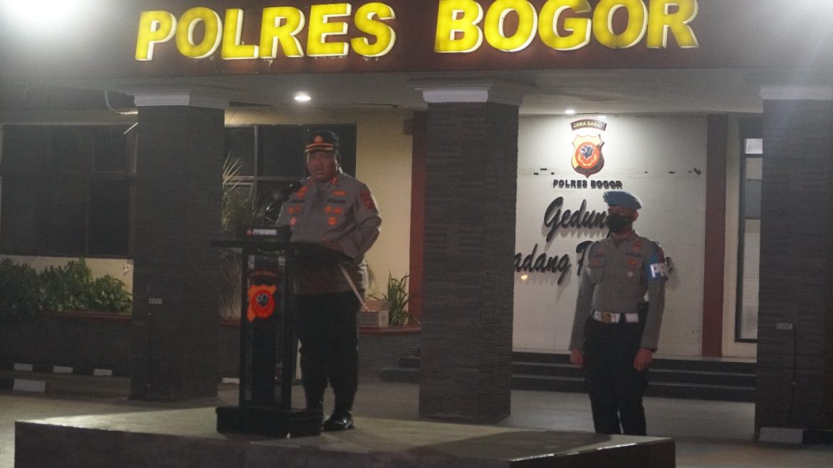 Kapolres Bogor Pimpin Patroli Skala Besar Bersama TNI dan Instansi Terkait.