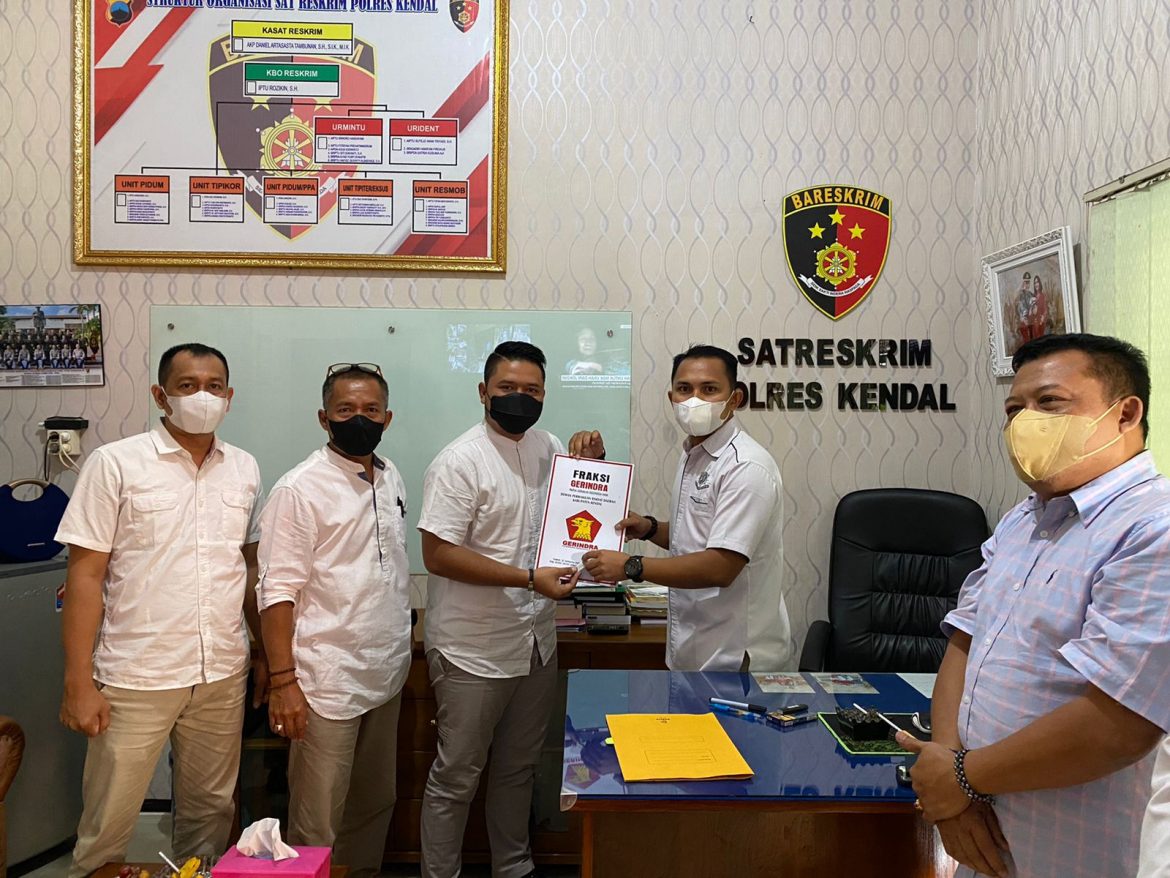 Sambangi Polres Kendal, DPC Gerindra Kendal Laporkan Pemilik Akun Youtube “Bang Edy Channel”
