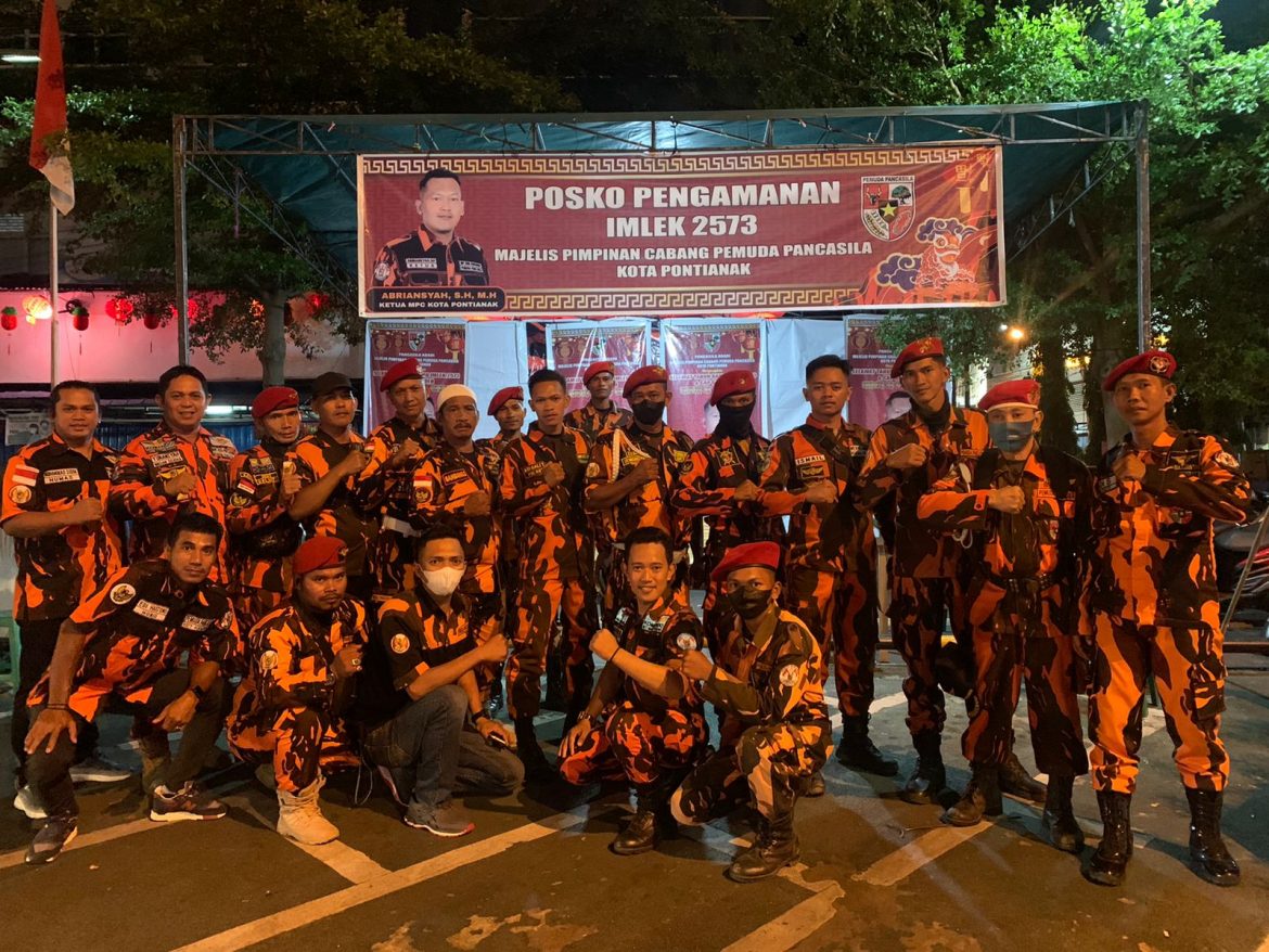 MPC Pemuda Pancasila Kota Pontianak Dirikan Posko Pengamanan Tahun Baru Imlek 2573
