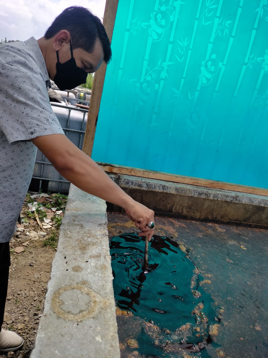 Polsek Citeureup Cek Tempat Penyimpanan Limbah di lahan bekas pabrik kanisatek citeureup