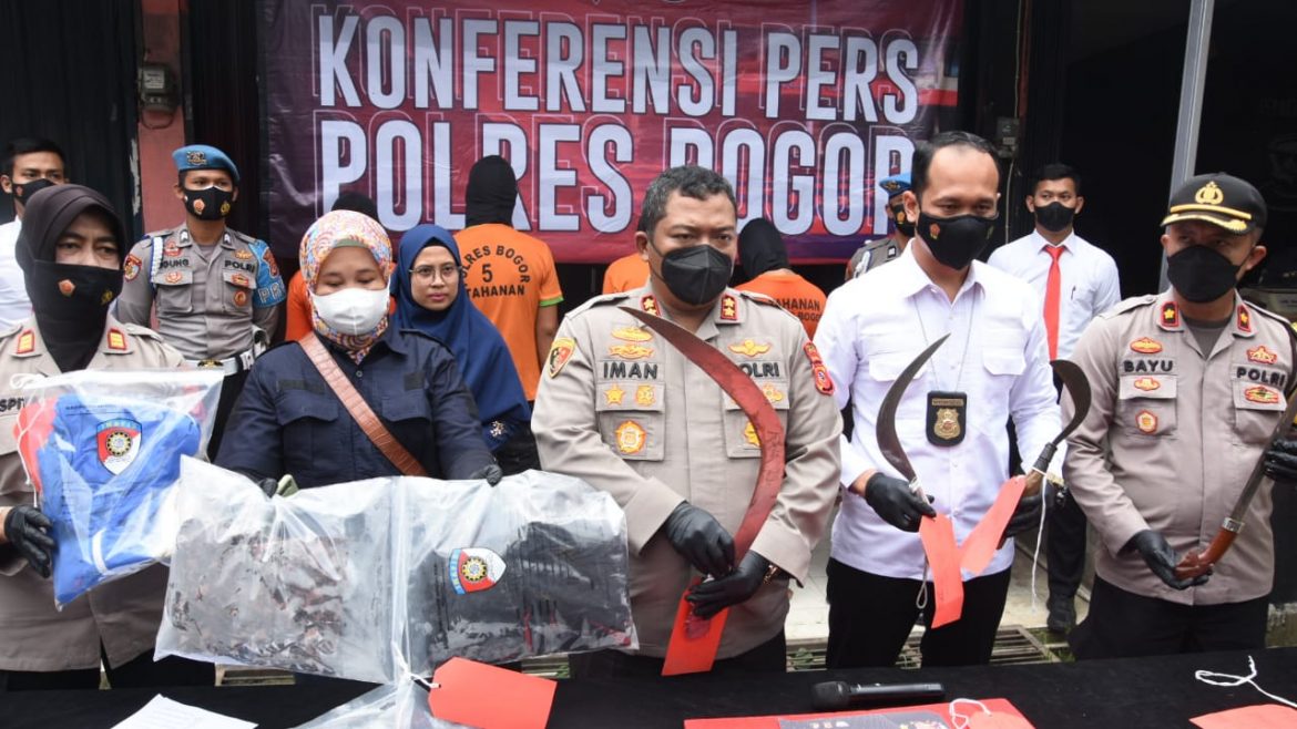 Polres Bogor Tangkap Pelaku Penyerangan di Cafe Cinus, Yang Akibatkan Seorang Pemuda Tewas