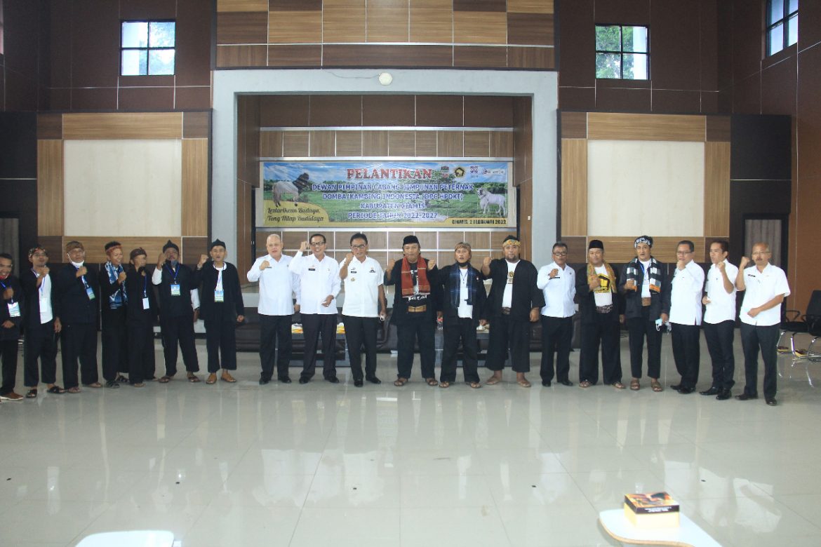 Hadiri Pelantikan HPKDI, Bupati Herdiat Siap Mendukung Pengembangan Budidaya Domba dan Kambing di Ciamis