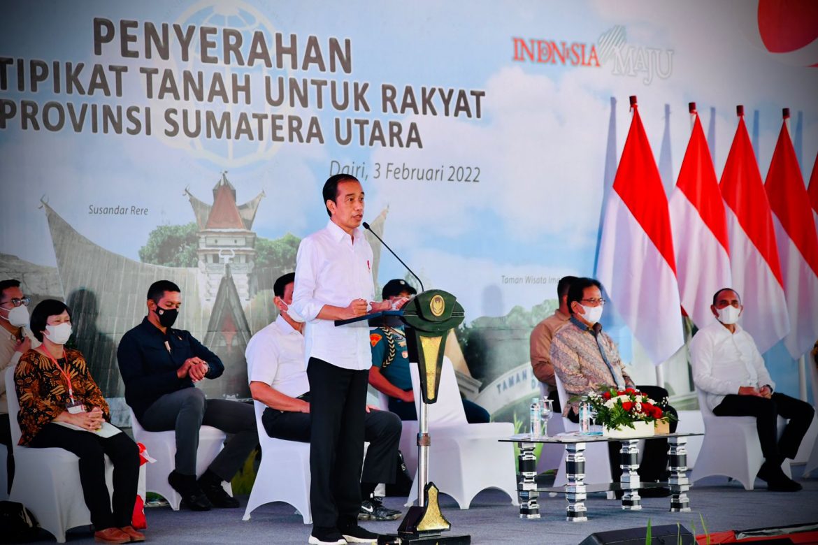 Presiden Jokowi Kembali Tegaskan Pentingnya Sertifikat Tanah bagi Masyarakat